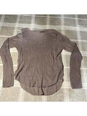 Express Women's Brown and Tan Jumper